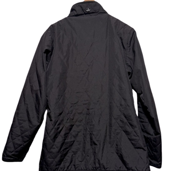 Prana Women’s Quilted Fleece Lined Black Jacket Size Medium - Picture 3 of 9
